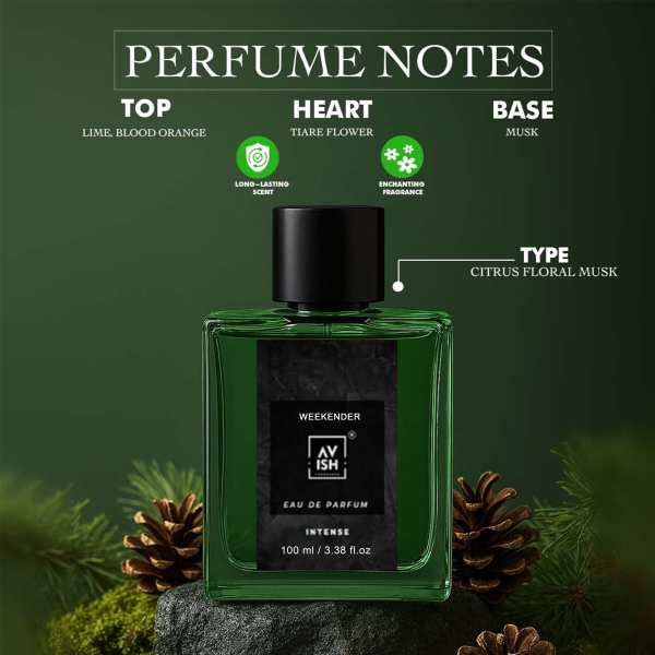 AVISH FRAGRANCE Weekender Premium Unisex Perfume (100ML, Pack of 1) - Image 3