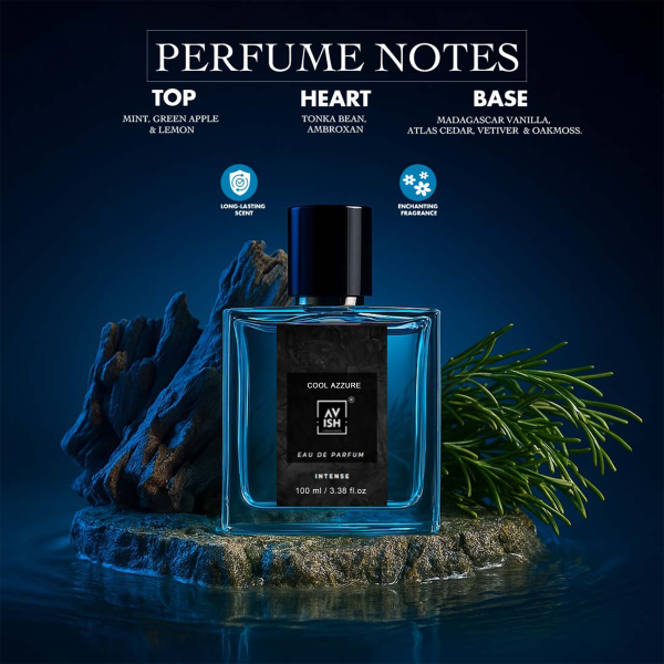 AVISH FRAGRANCE 100ML Premium Unisex Perfume (COOL AZZURE, Pack of 1) - Image 2
