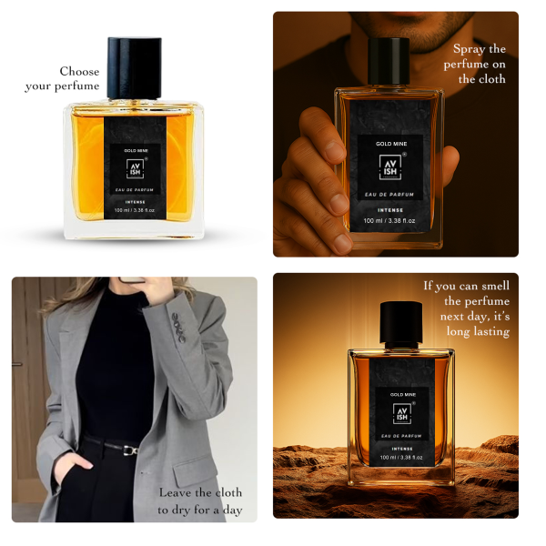 AVISH FRAGRANCE 100ML Unisex Perfume (GOLD MINE, Pack of 1) - Image 4